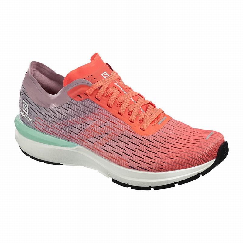 Zapatillas De Running Salomon Mujer Marrones / Blancas - Salomon Argentina SONIC 3 ACCELERATE W ,369